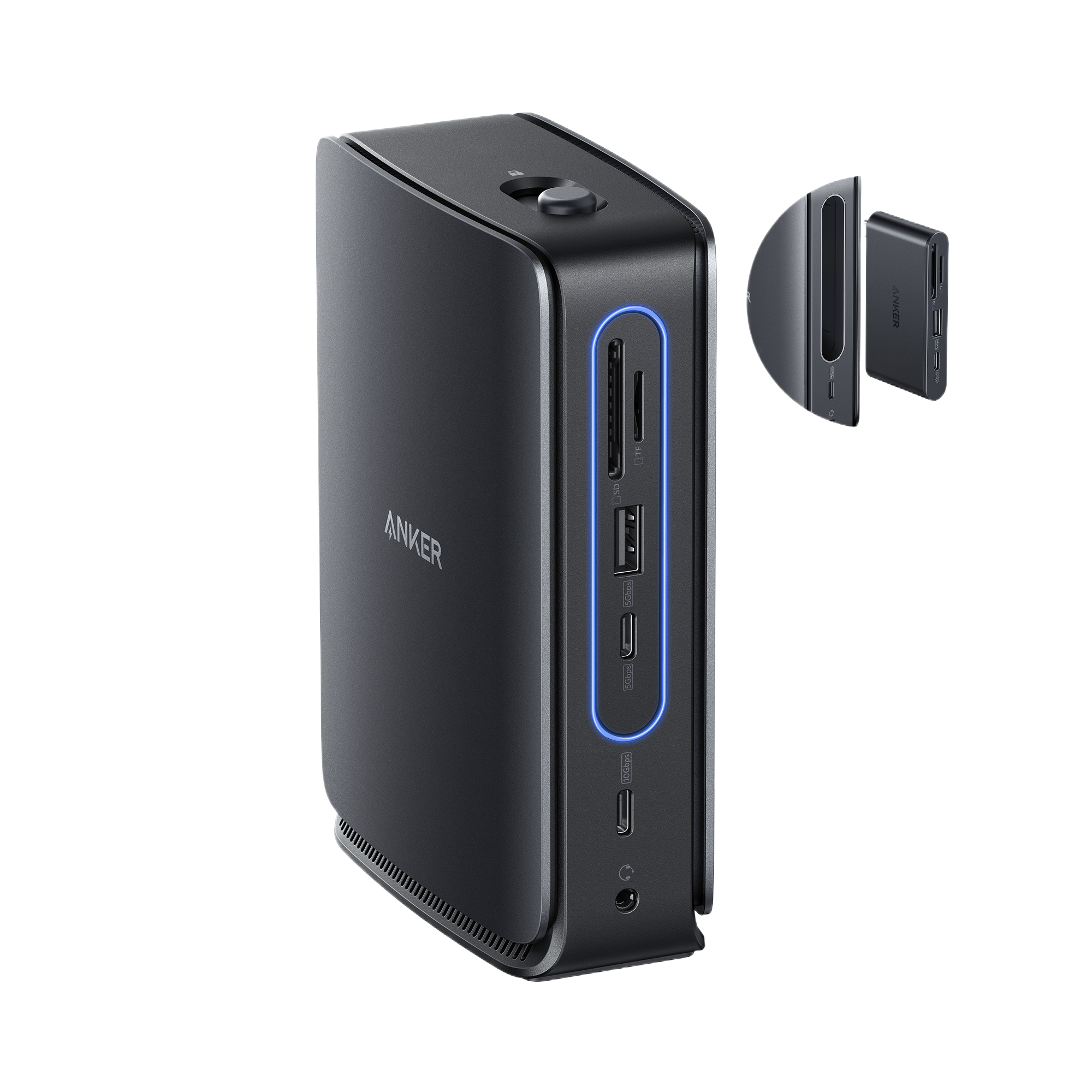 Anker Nano Docking Station (13-in-1, Triple Display, Built-in Removable Hub)