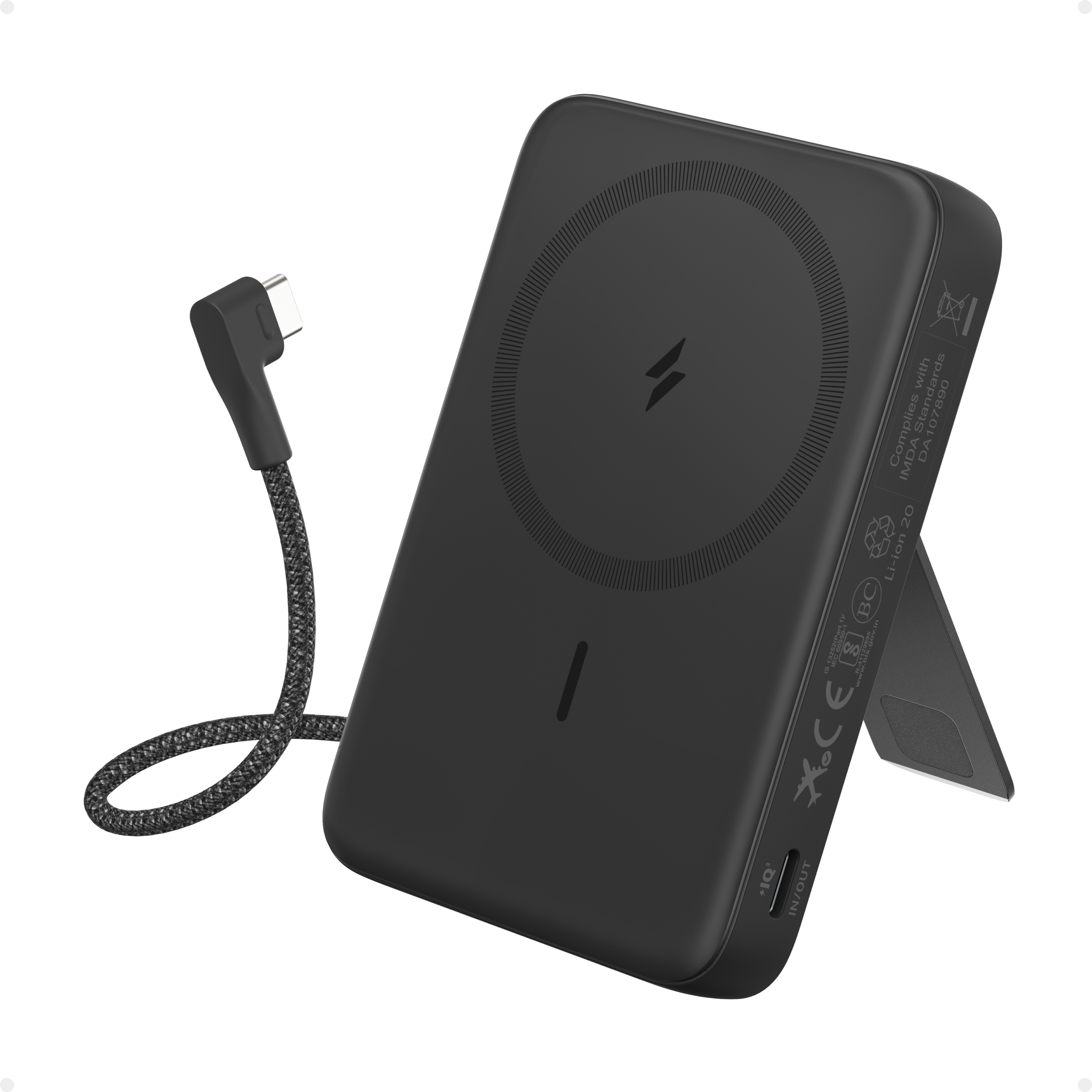 Anker Power Bank (10K, Magnetic, Built-In USB-C Cable)