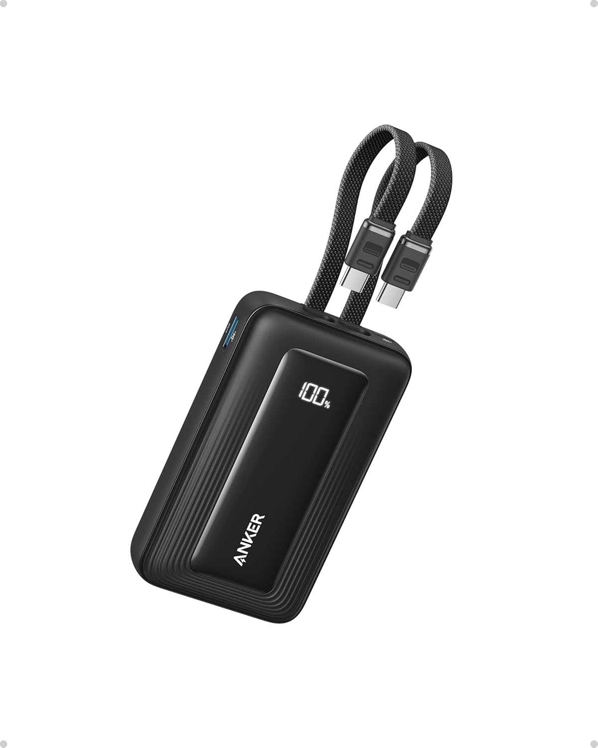 Anker Power Bank (20K, 30W With USB-C and Lightning Cable)