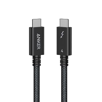 Anker Prime Thunderbolt 4 Cable (3.3 ft, 240W, 40 Gbs, Braided)